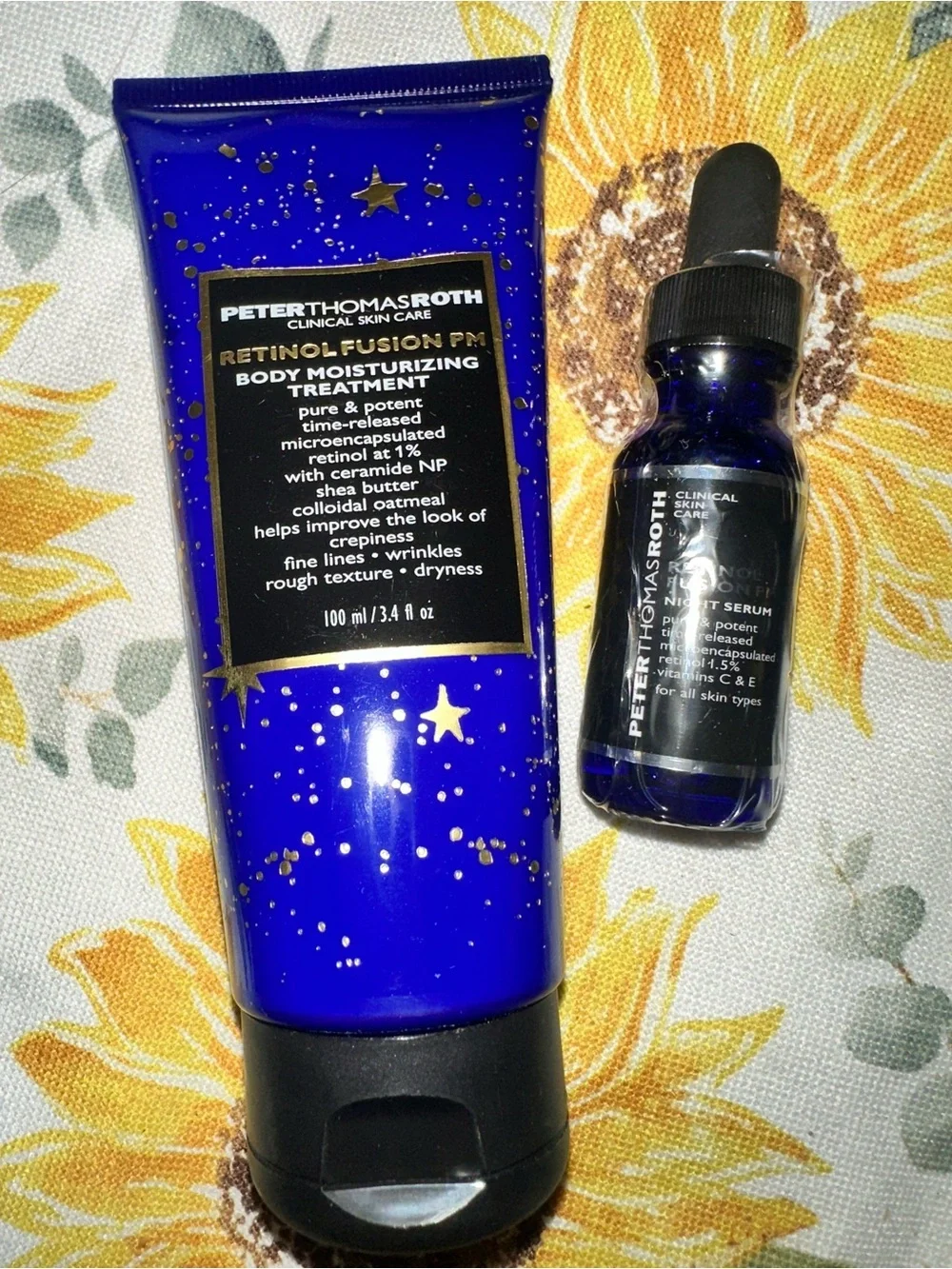 Peter Thomas Roth Retinol Fusion PM Body Moisturizing Treatment & Night Serum